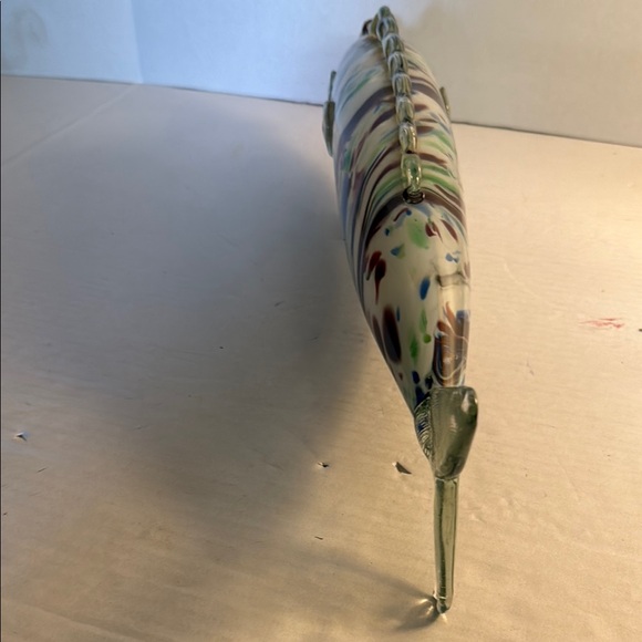 Handcrafted Multicolor Glass Fish Decor - Picture 4 of 5